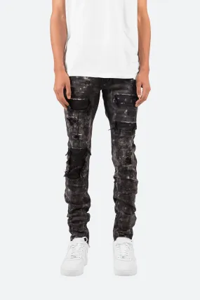 Black M140 Stretch Denim - Enhanced Comfort and Fit