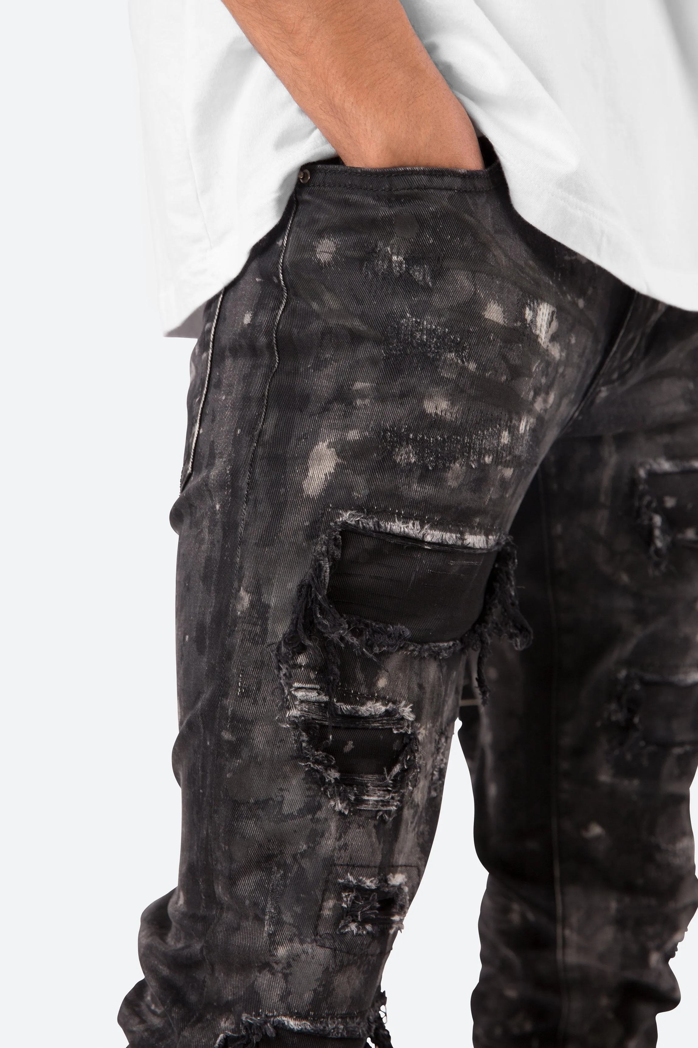 Black M140 Stretch Denim - Enhanced Comfort and Fit
