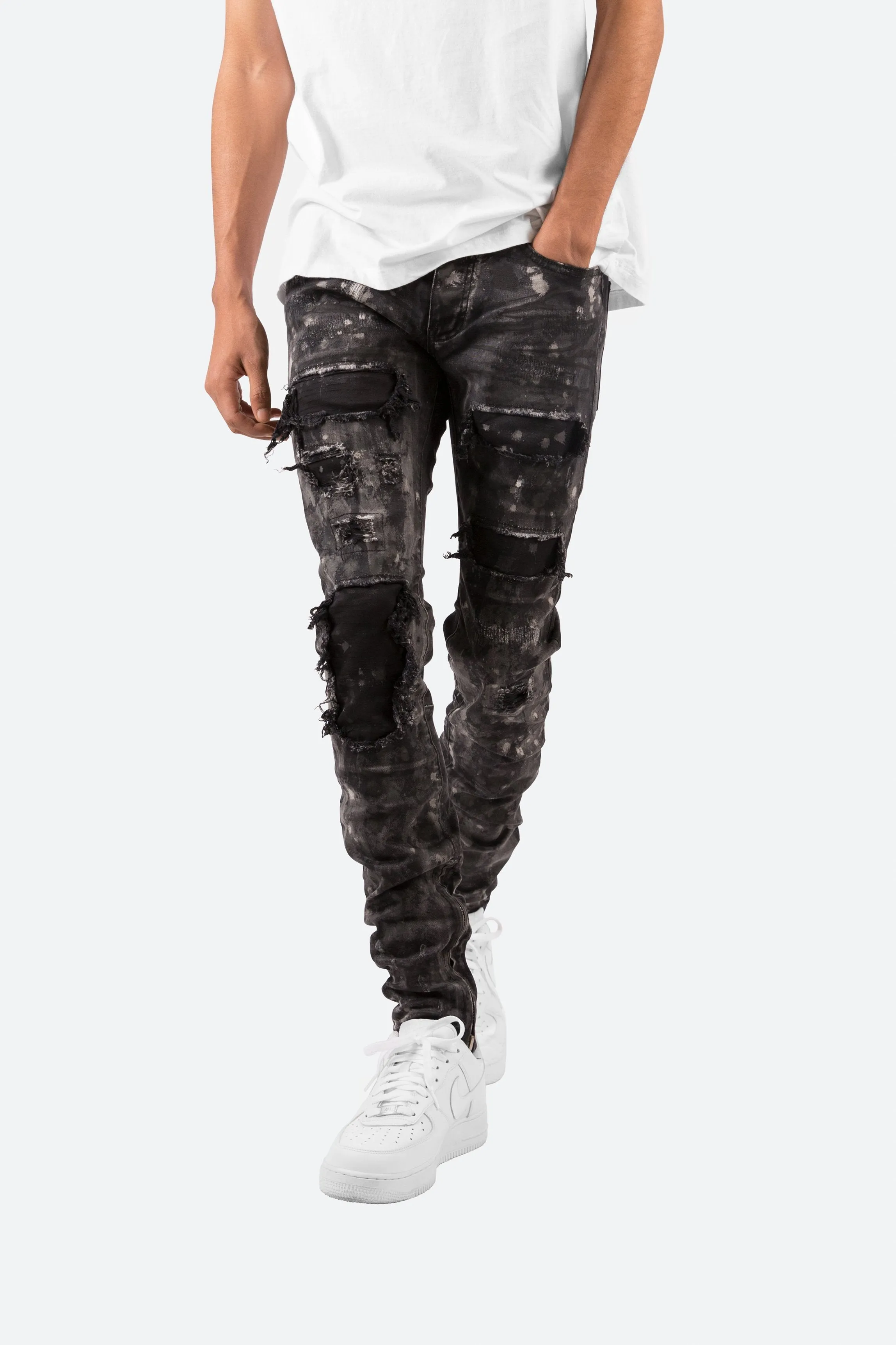 Black M140 Stretch Denim - Enhanced Comfort and Fit