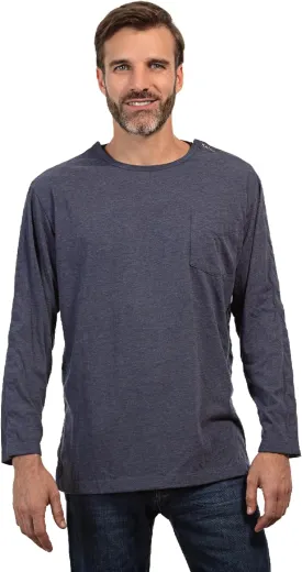 MAI Post Shoulder Surgery Shirts for Men - Tear Away Recovery Shirt, Premium Chemotherapy Clothing | Breathable & Comfortable
