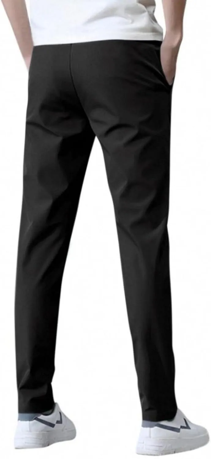 Mens Casual Pants - Unisex Ultra Stretch Quick Drying Pants Plus Size Breathable Hiking Pant Golf Travel Summer Pant