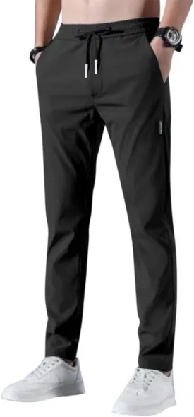 Mens Casual Pants - Unisex Ultra Stretch Quick Drying Pants Plus Size Breathable Hiking Pant Golf Travel Summer Pant