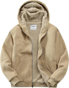 Men's Fleece Heavyweight Full Zip Hoodie Sweatshirt Jacket Hooded for Men