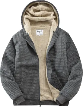 Men's Fleece Heavyweight Full Zip Hoodie Sweatshirt Jacket Hooded for Men