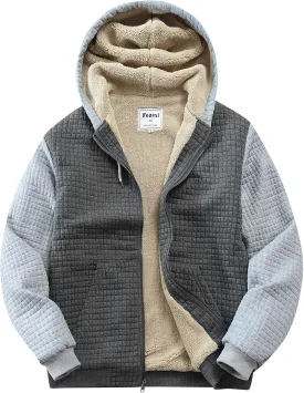 Men's Fleece Heavyweight Full Zip Hoodie Sweatshirt Jacket Hooded for Men