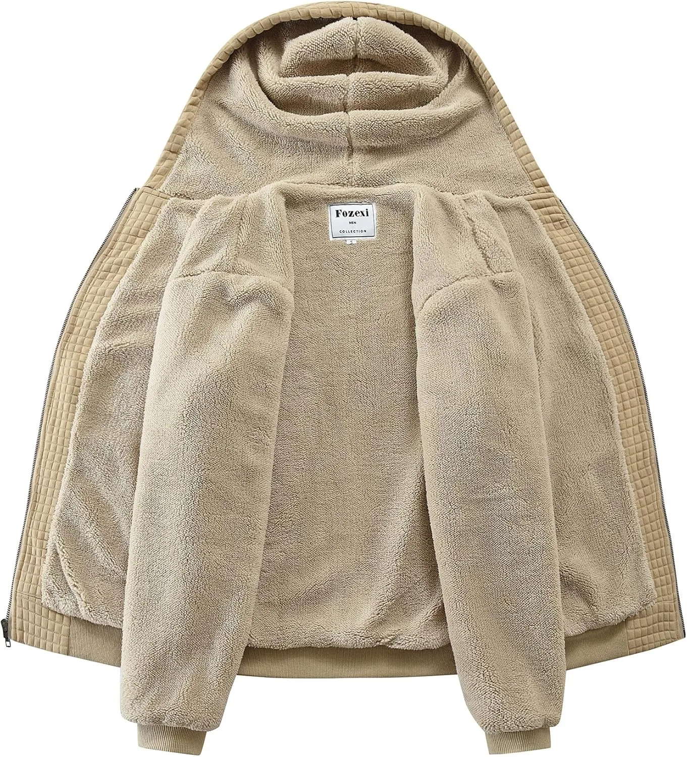 Men's Fleece Heavyweight Full Zip Hoodie Sweatshirt Jacket Hooded for Men