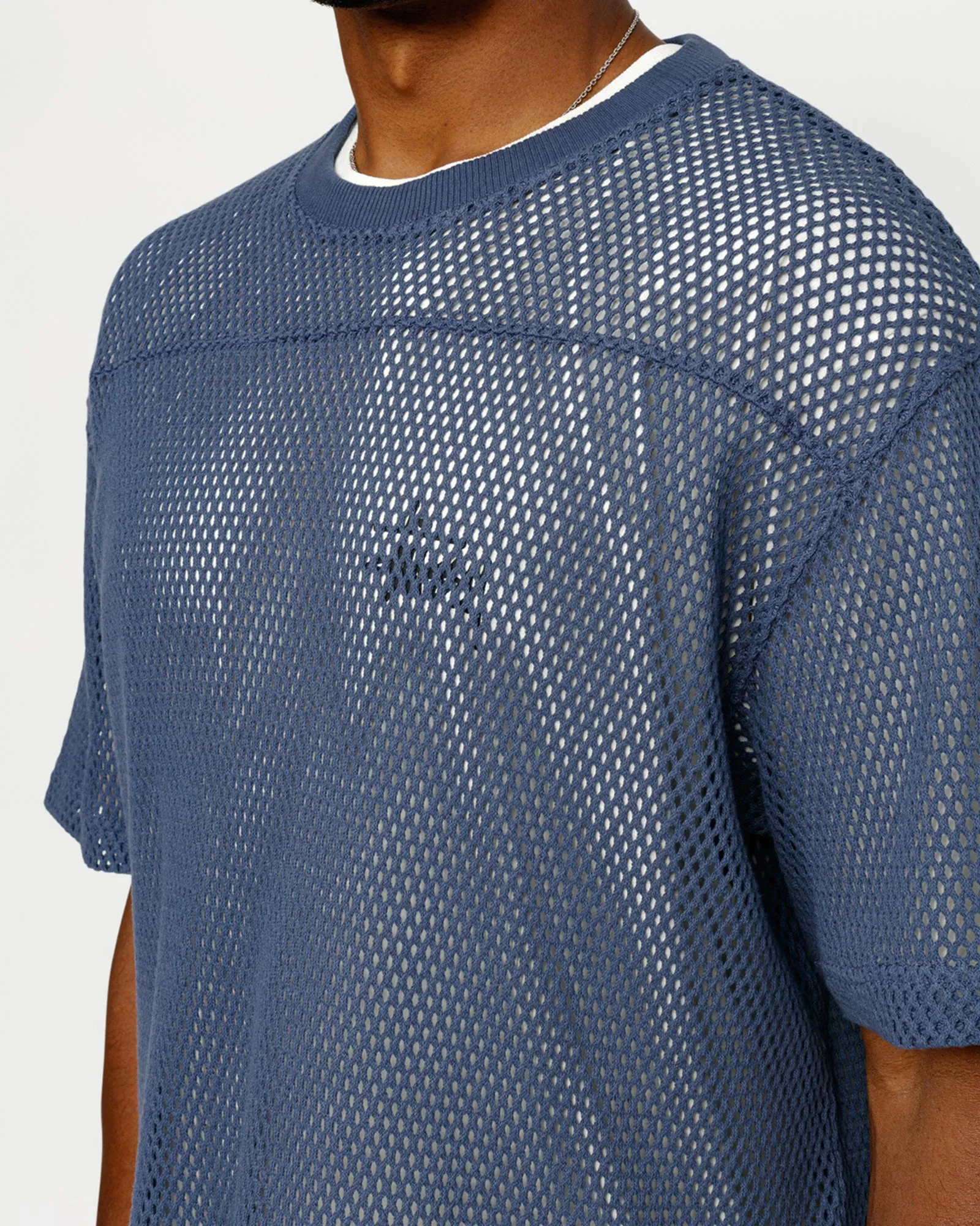 MESH JERSEY CREW
