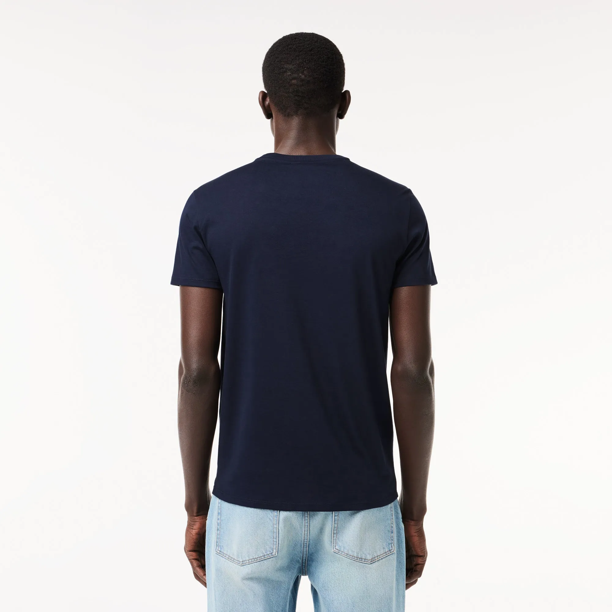 Monochrome Cotton Pima Jersey Crew Neck T-shirt