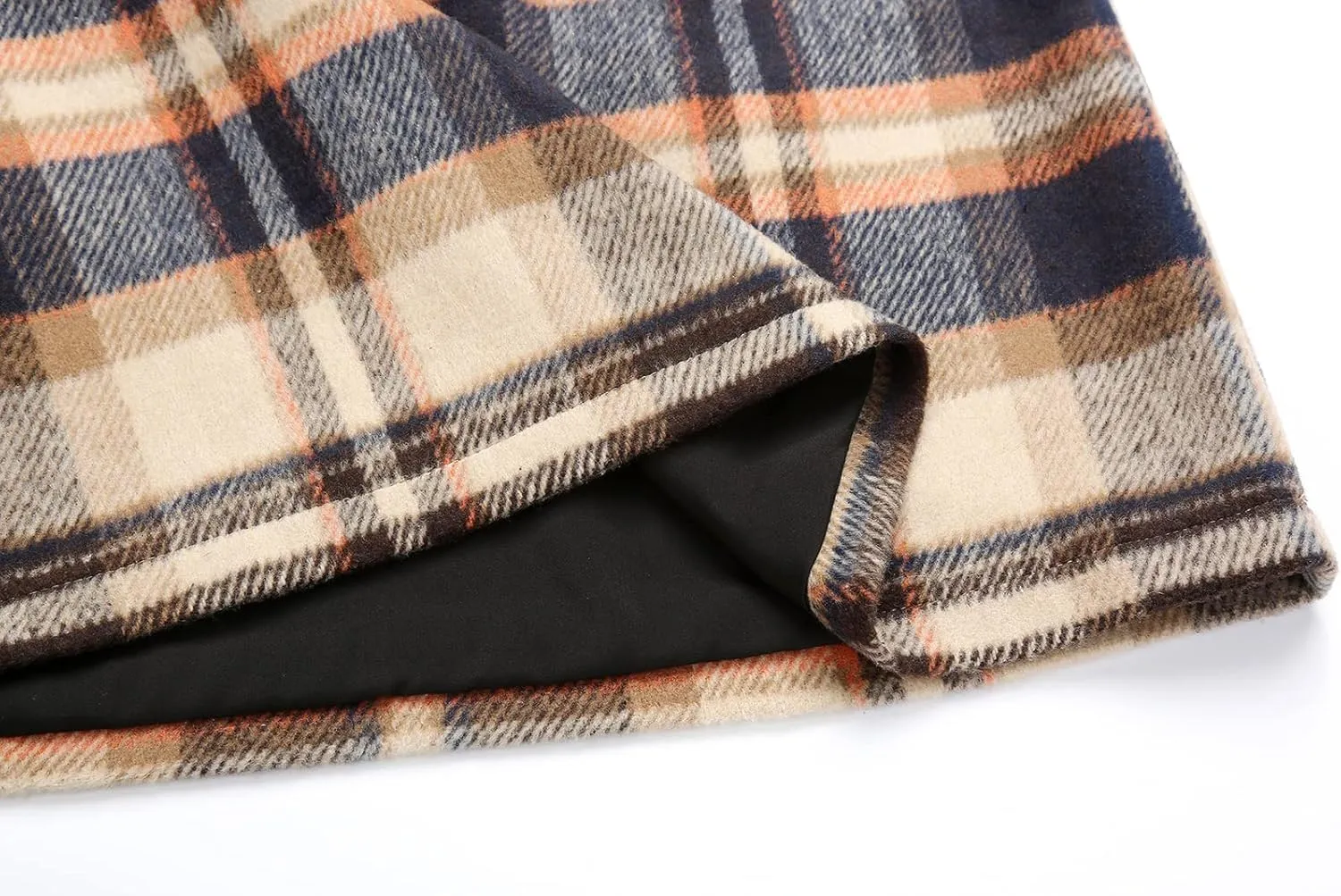 Mywinway Plaid Mini Skirt for Women Fall Winter High Waist A Line Bodycon Pencil Fall Skirts