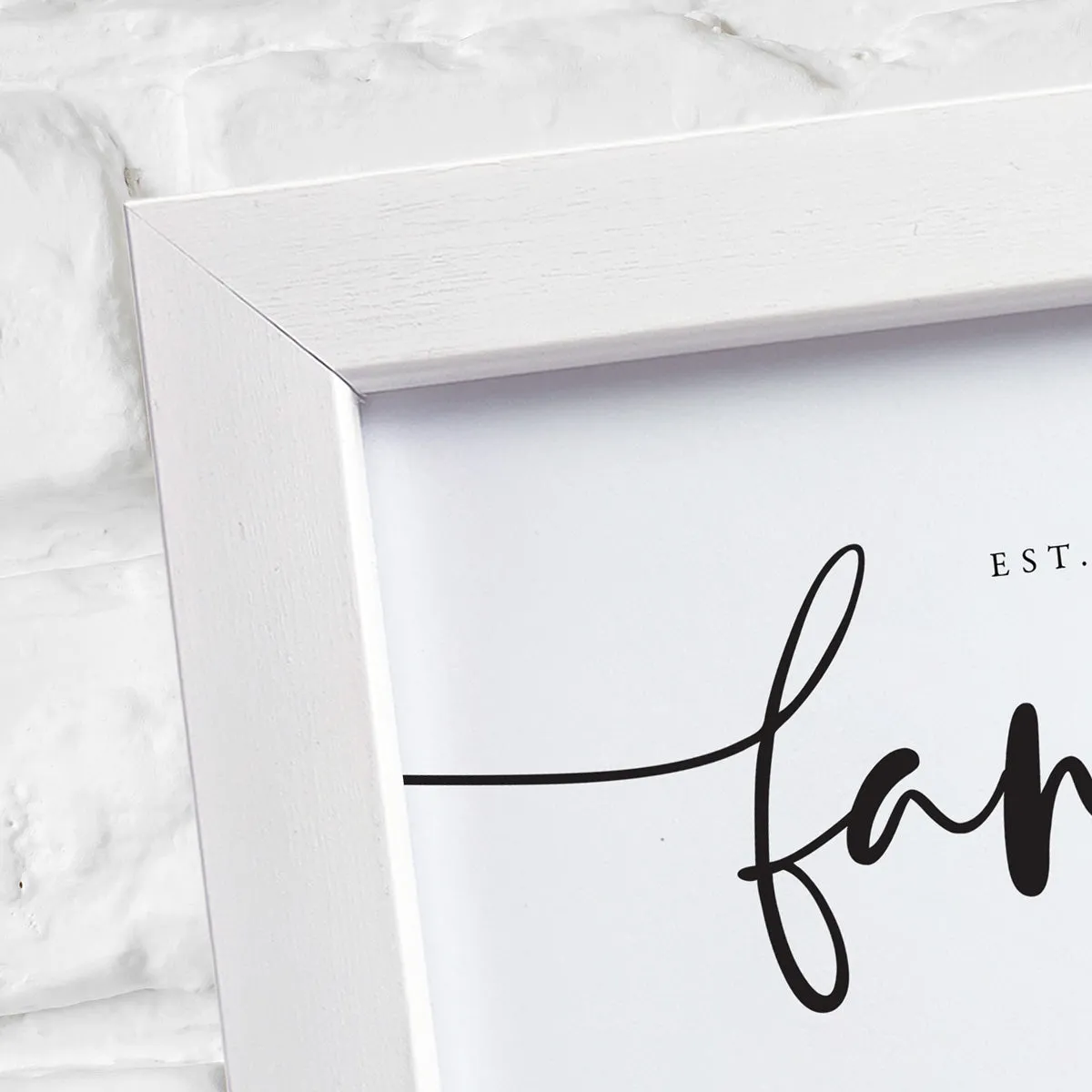 Personalised Family (inc. Pets) Fingerprint Framed Print   Ink Pads