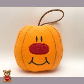 Personalised Plush Soft Toy Haloween Pumpkin with face, Custom Gifts For Children