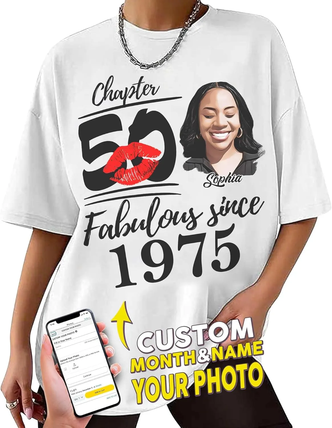 Personalized Birthday Shirts for Woman, Birthday Gifts for Her, Custom Photo Birthday Shirt, Its My Birthday Shirt Women