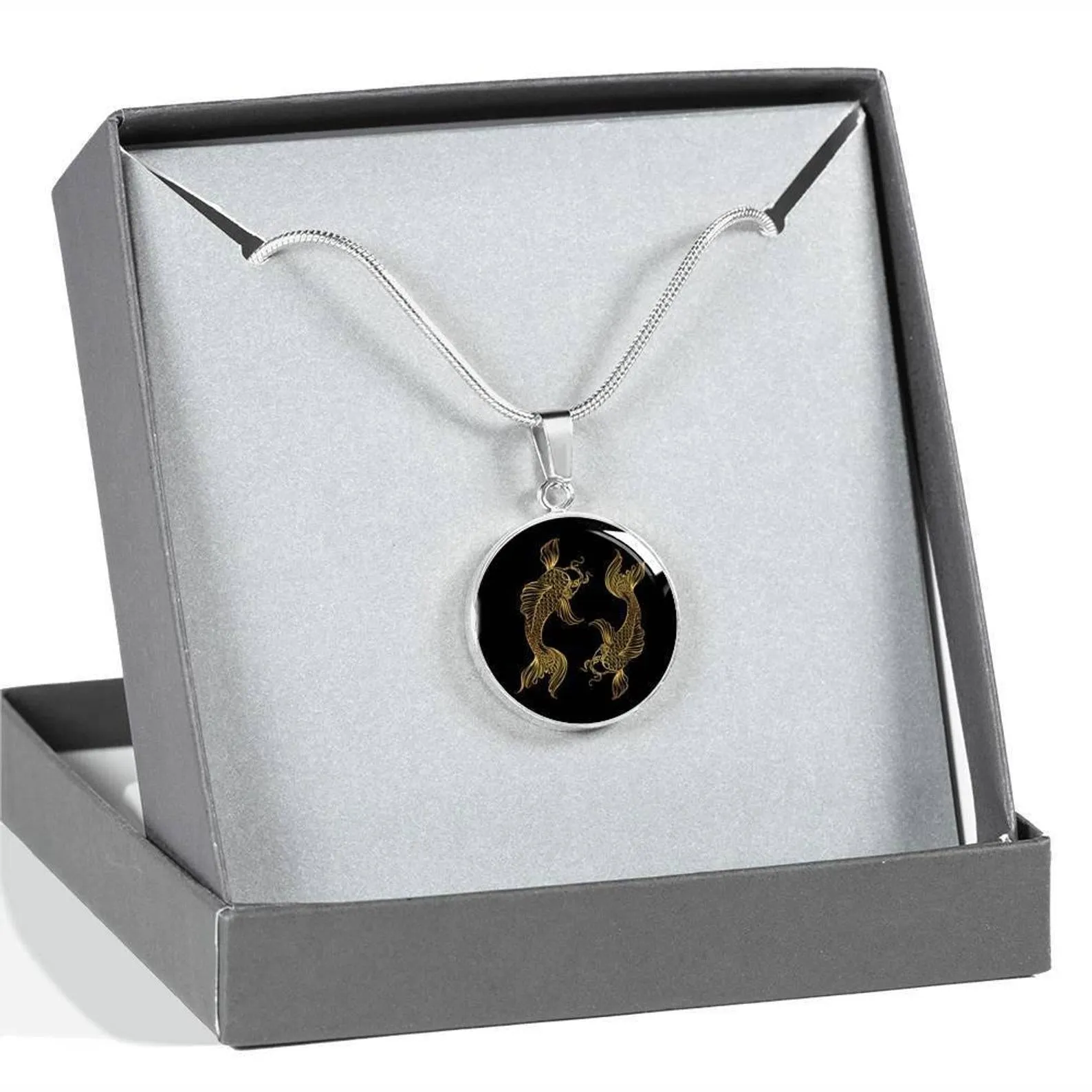 Personalized Pisces Zodiac Necklace, Customized Circle Necklace, Engraved Fish Fishy Pisces Gifts, Astrology Pisces Horoscope Present