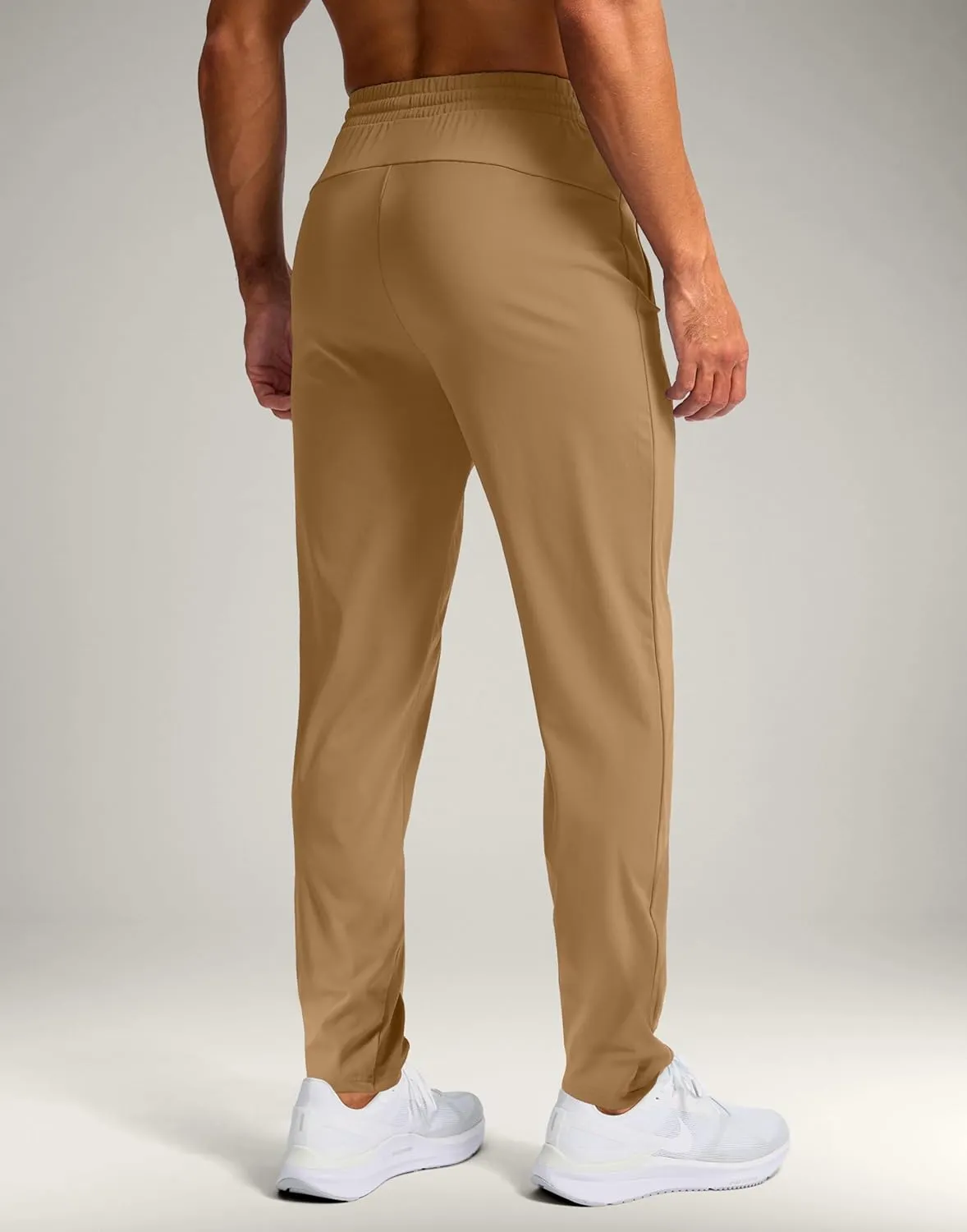 Pudolla 32"/34"/36" Inseam Men's Tall Sweatpants with Zipper Pockets Lightweight Joggers for Athletic Workout Casual
