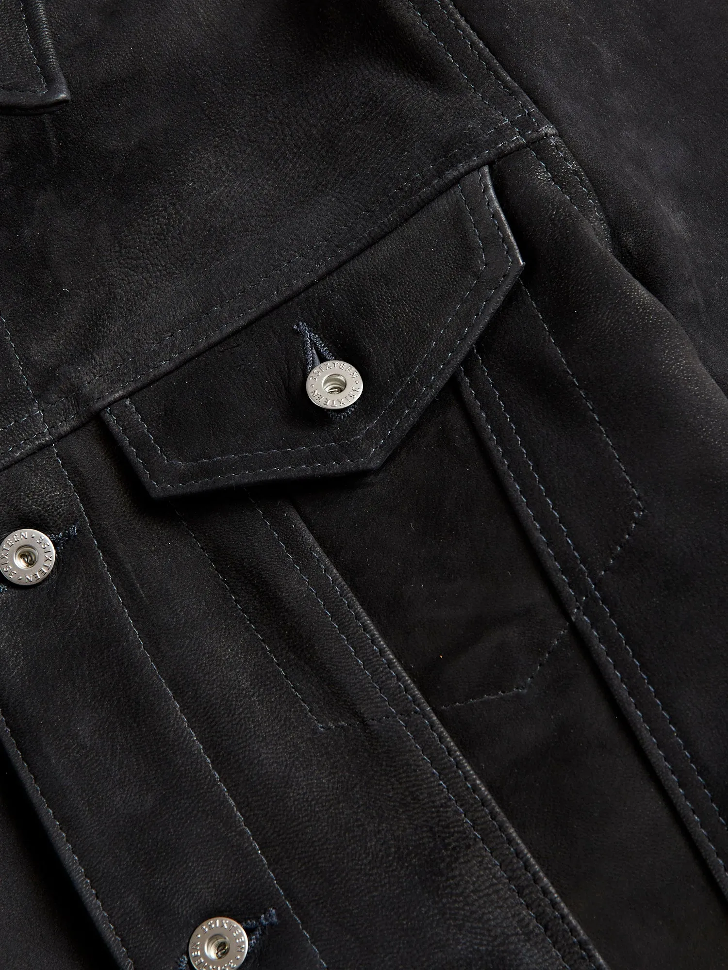 Premium Black Goatskin Type-3 Leather Jacket by 3sixteen x Schott NYC