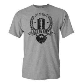 "Cut Throats Not Beards" - Men's Tee