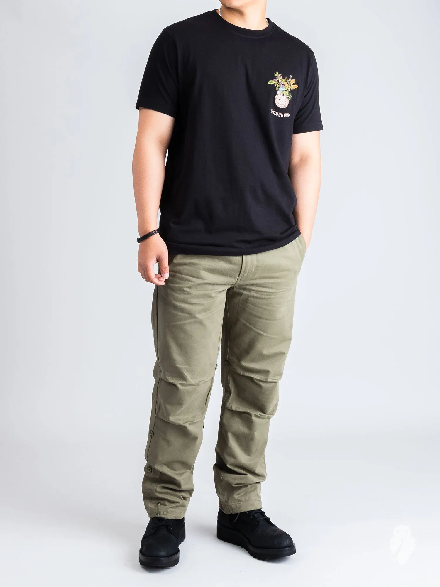 "Life-Death" T-Shirt in Black