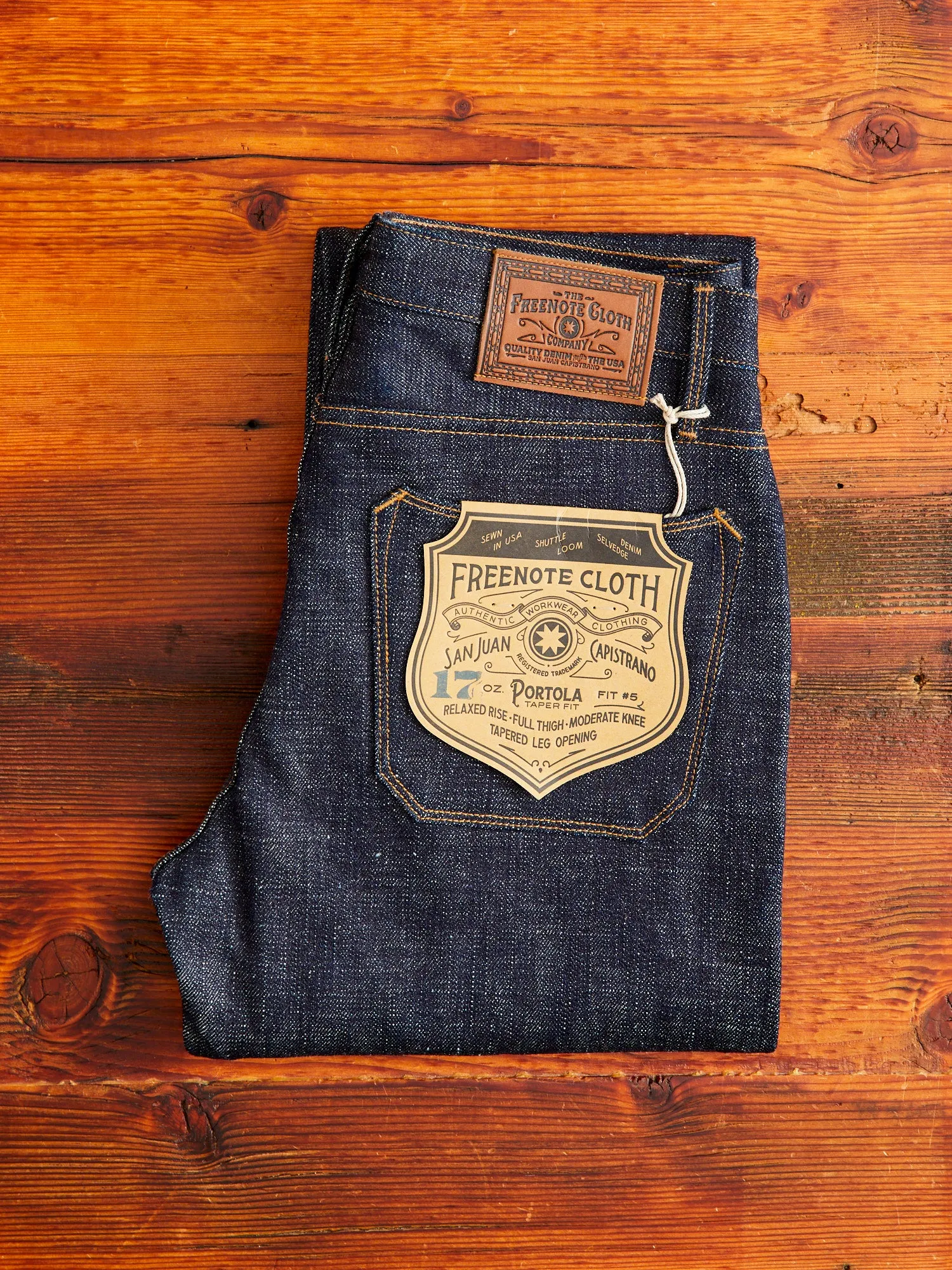 "Portola" 17oz Slub Selvedge Denim - Tapered Fit