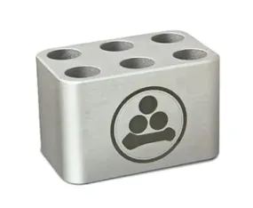 Rack for 6, 15 ml tubes, aluminum, each