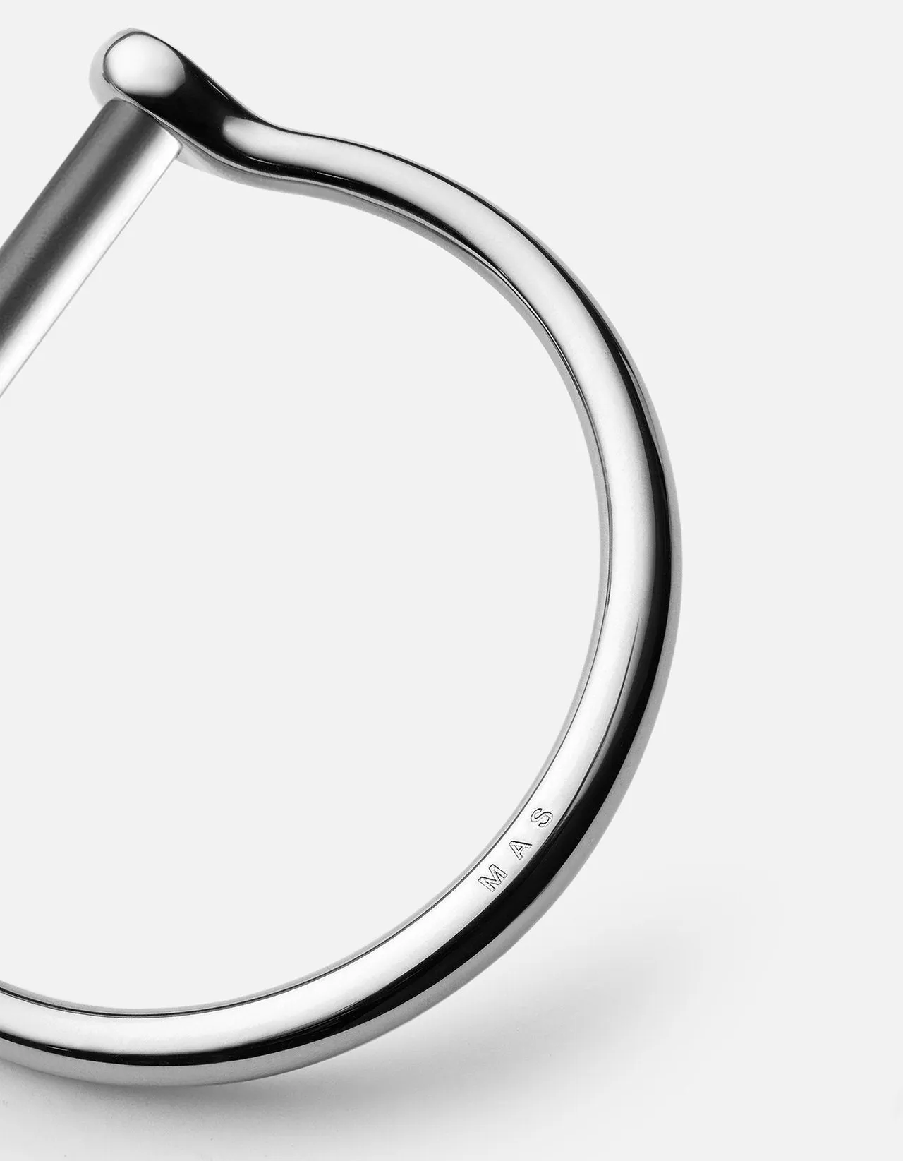 Screw Cuff, Silver/Matte Silver Bar