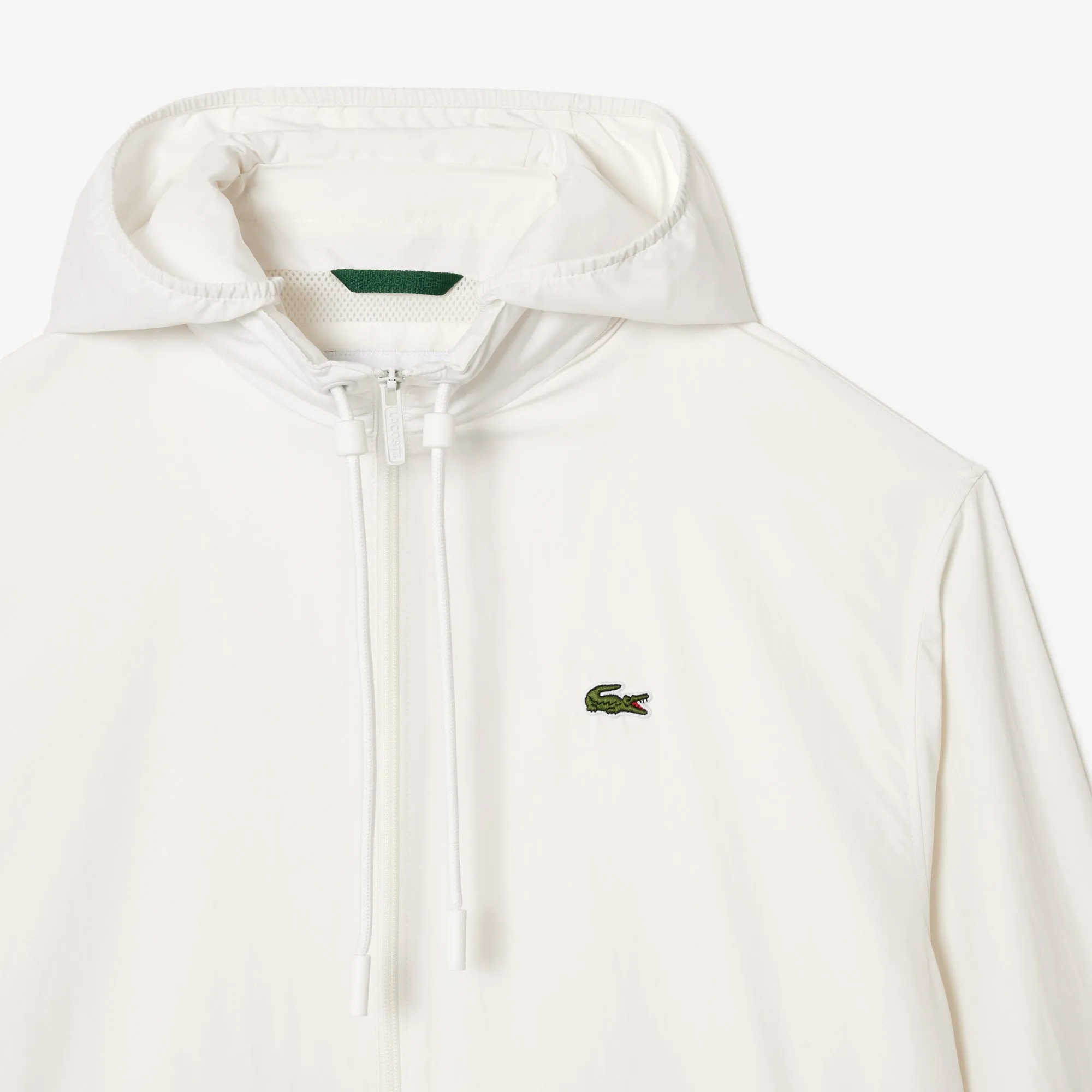 Short Water-resistant Sportsuit Jacket with Removable Hood
