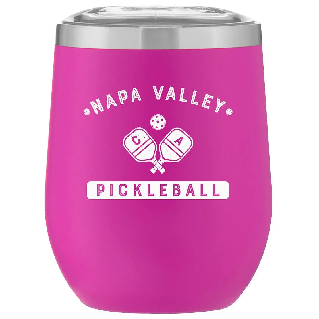 Stainless Insulated Wine Cups Personalized Town Sport Design