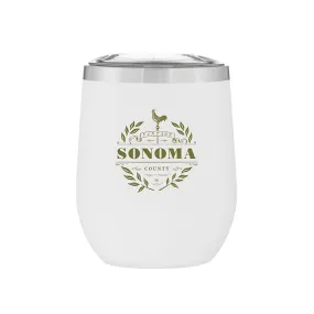 Stemless Stainless Steel Powder Coated Wine Cup Sonoma Vintage