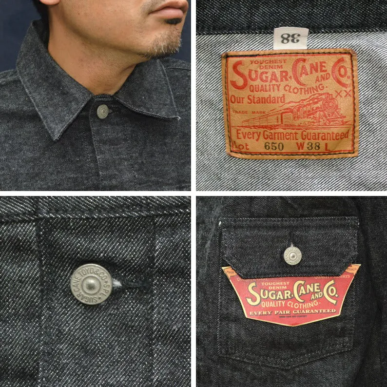 Vintage 1953 Model Sugar Cane SC15650 14.25oz Black Denim Jacket