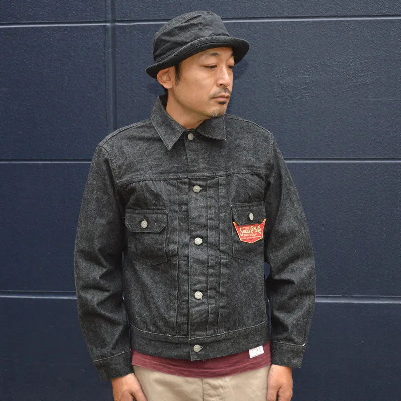 Vintage 1953 Model Sugar Cane SC15650 14.25oz Black Denim Jacket