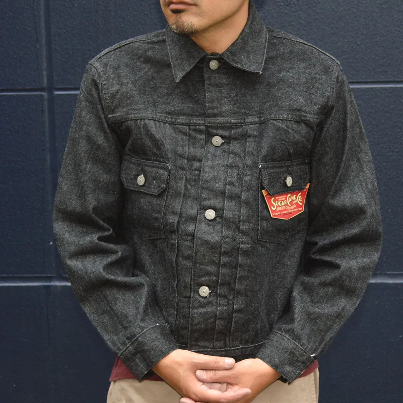 Vintage 1953 Model Sugar Cane SC15650 14.25oz Black Denim Jacket
