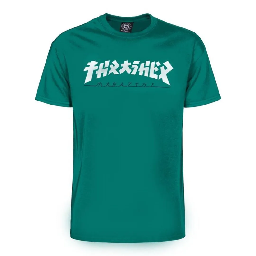 T-Shirt Thrasher Godzilla jade