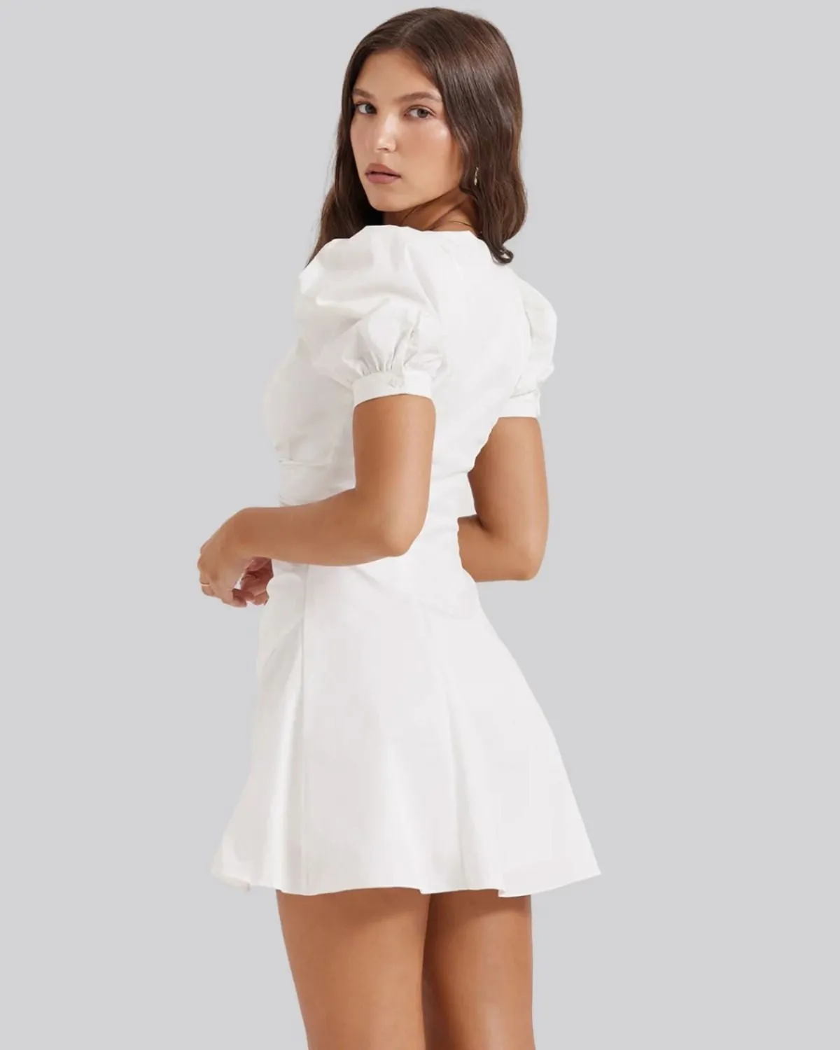 THE SHORT WHITE A-LINE DRESS