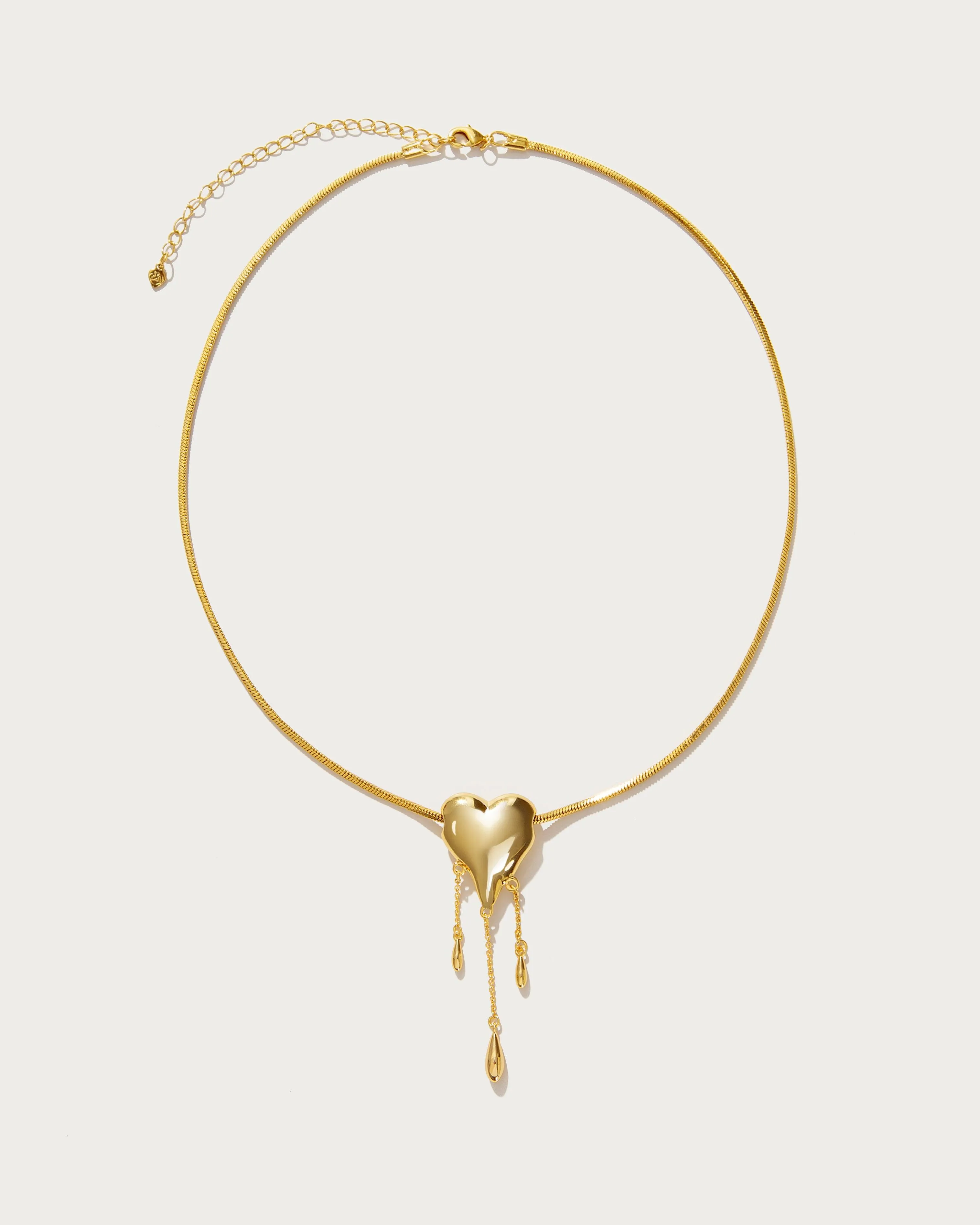 Venom’s Golden Drip Heart Necklace
