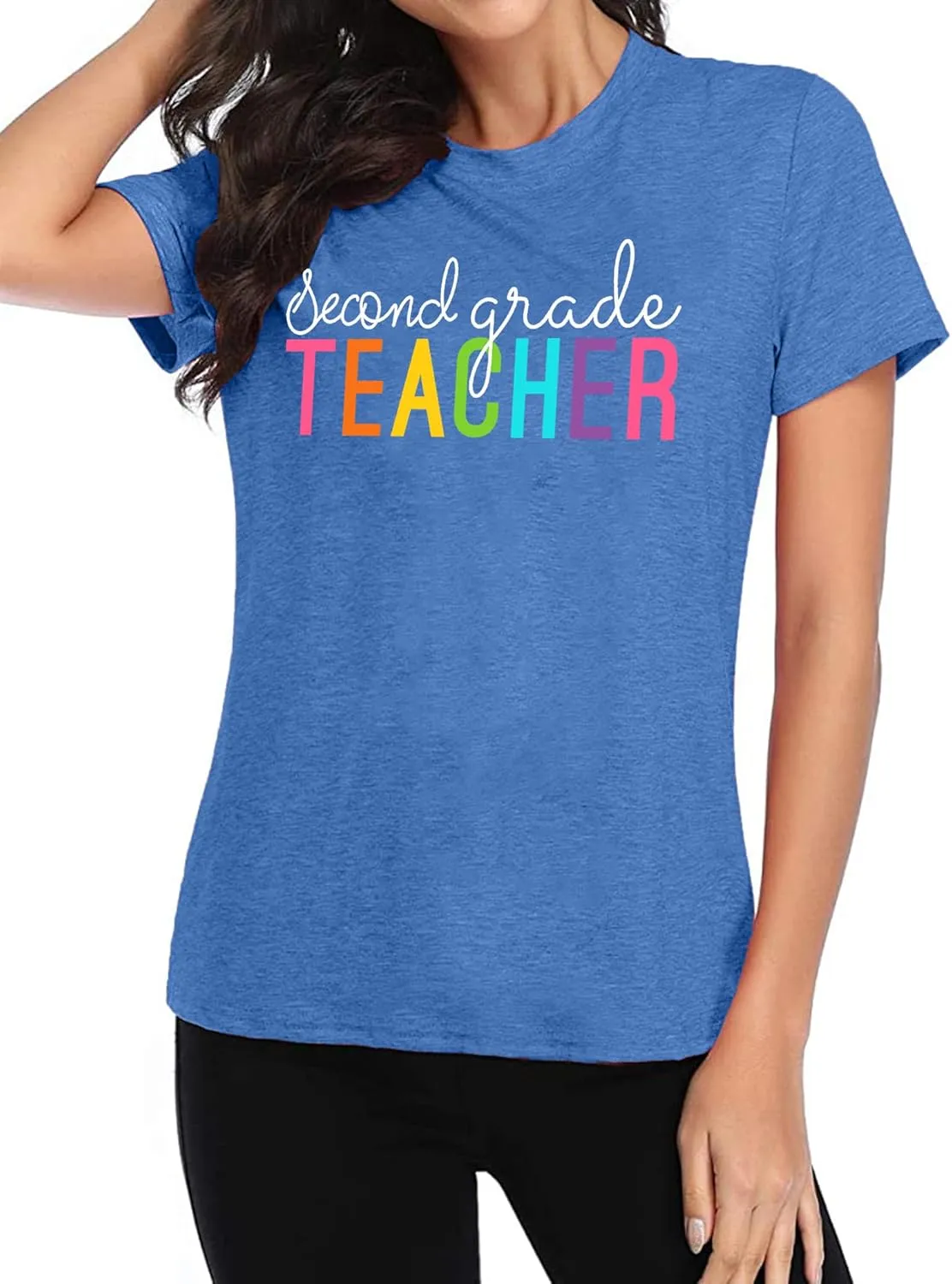 VVNTY Women Teacher Shirts First Grade: 1st Grade Teachers T-Shirt Back to School Gift Tops