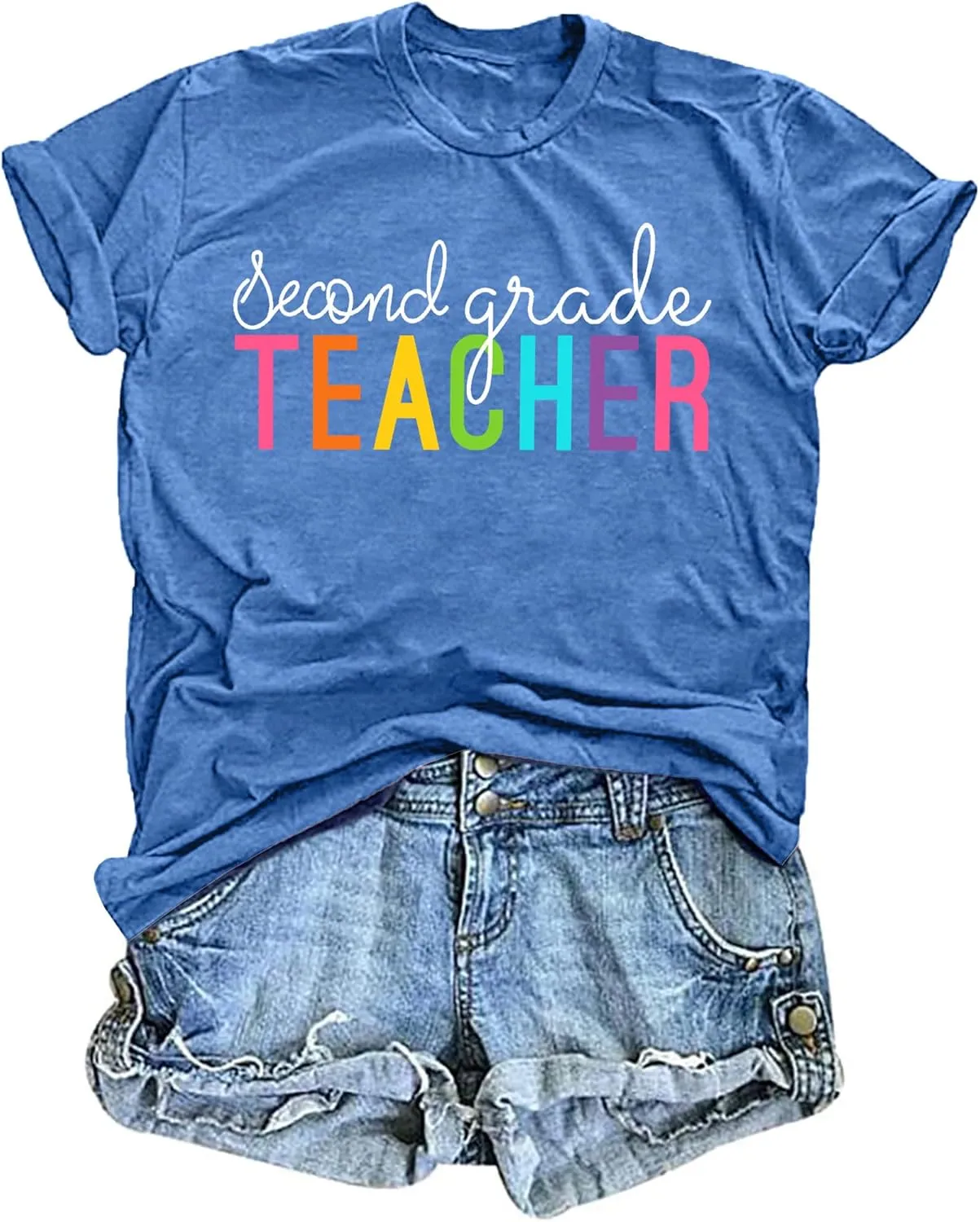 VVNTY Women Teacher Shirts First Grade: 1st Grade Teachers T-Shirt Back to School Gift Tops