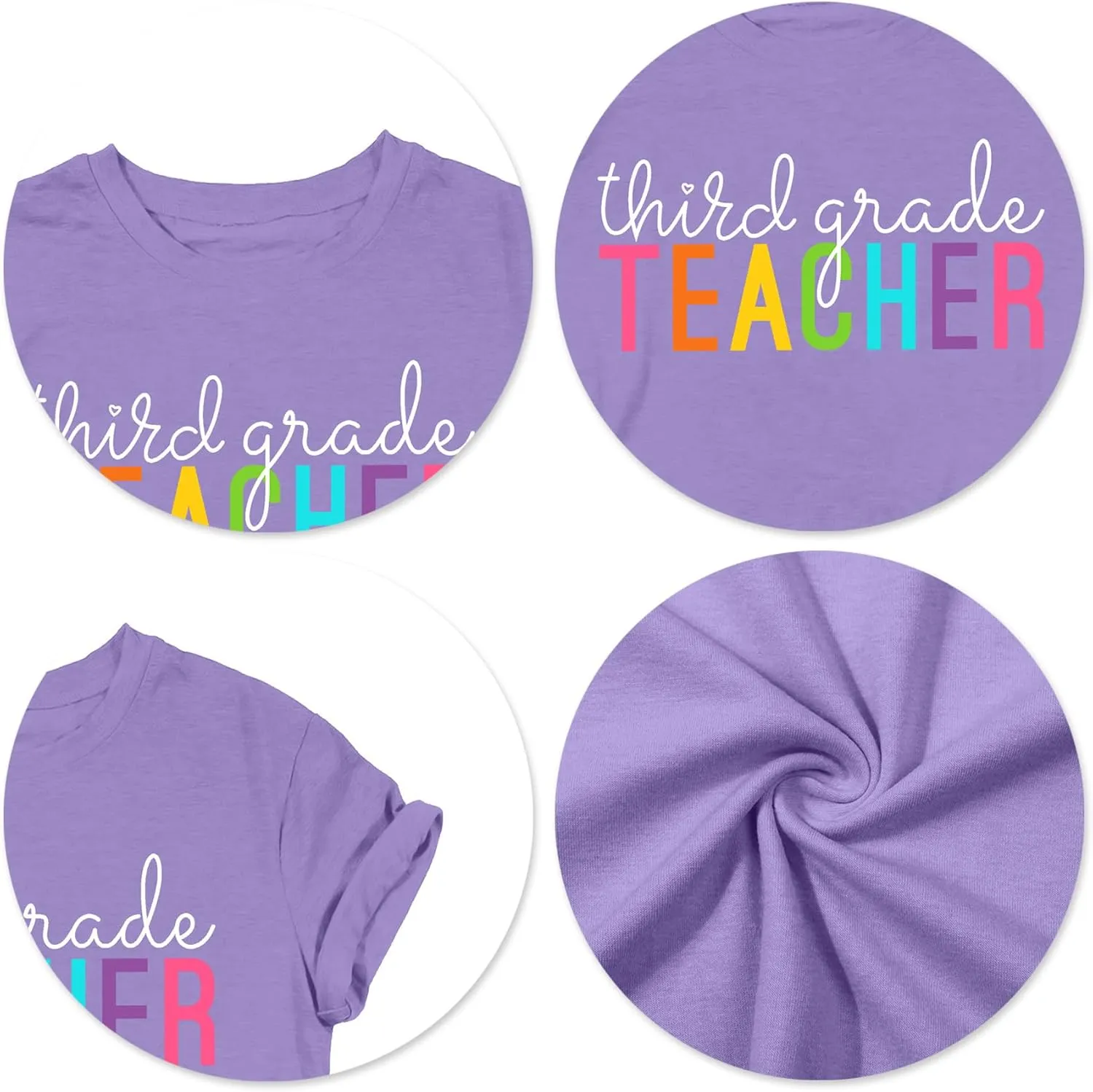 VVNTY Women Teacher Shirts First Grade: 1st Grade Teachers T-Shirt Back to School Gift Tops