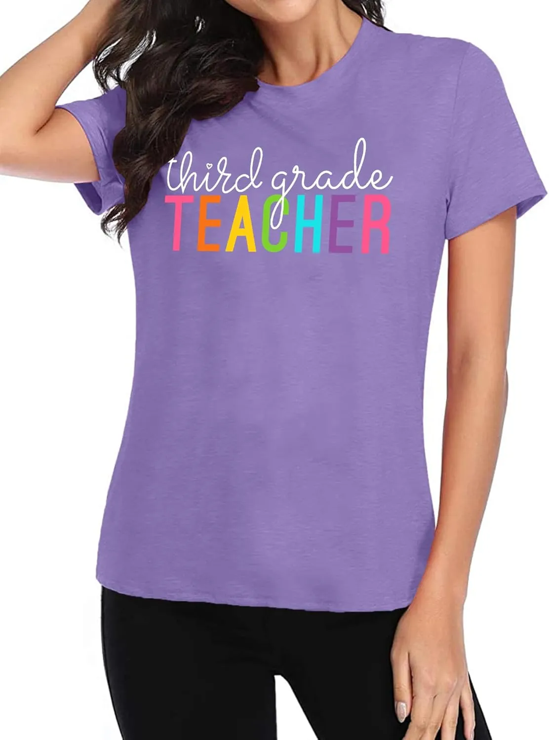 VVNTY Women Teacher Shirts First Grade: 1st Grade Teachers T-Shirt Back to School Gift Tops