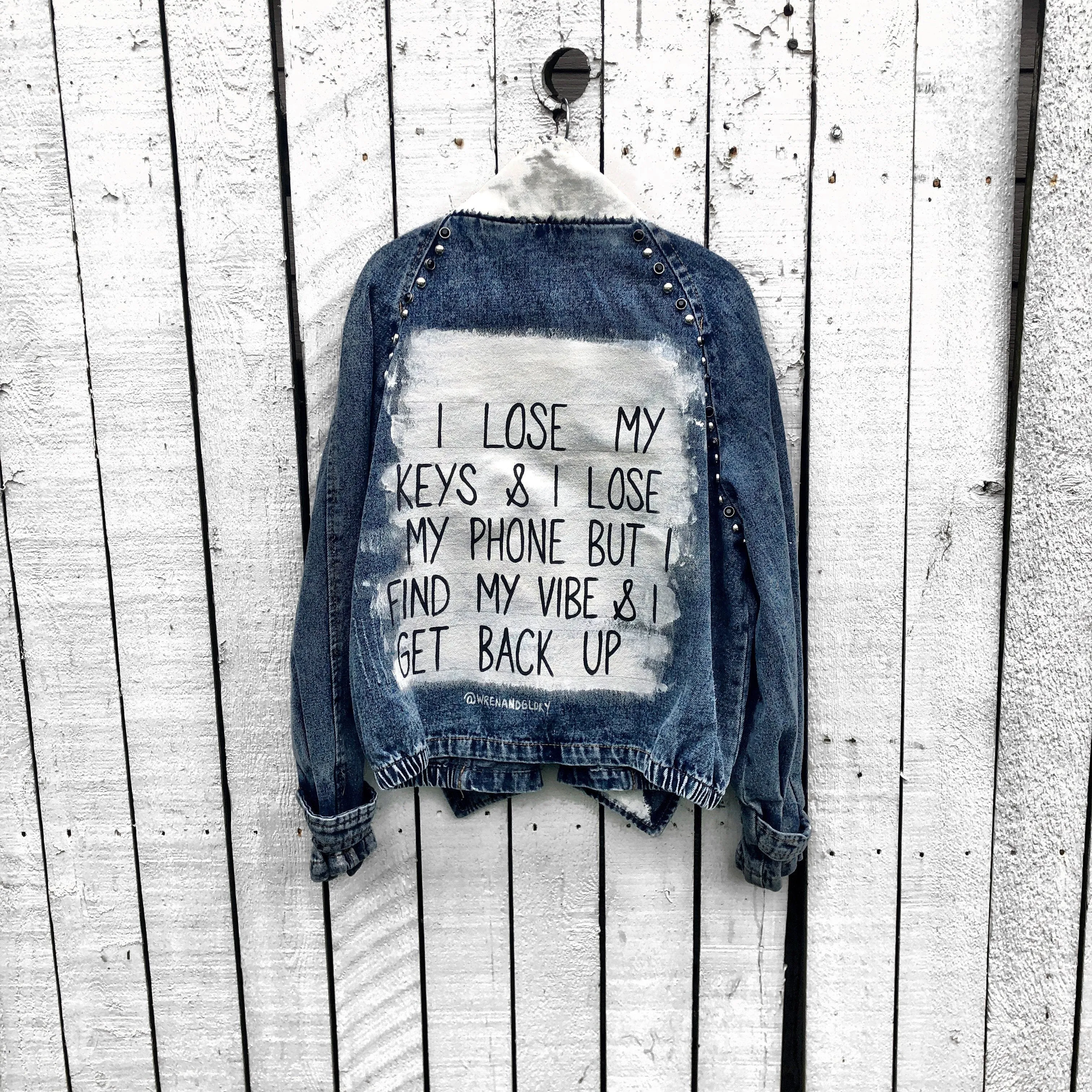 'WHERES MY PHONE' DENIM JACKET