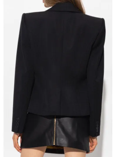 Women’s Black Double Zip Blazer Jacket