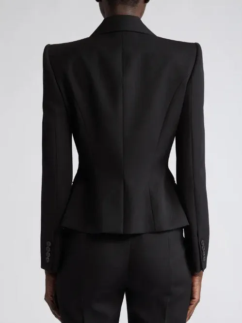Women’s Black Double Zip Blazer Jacket