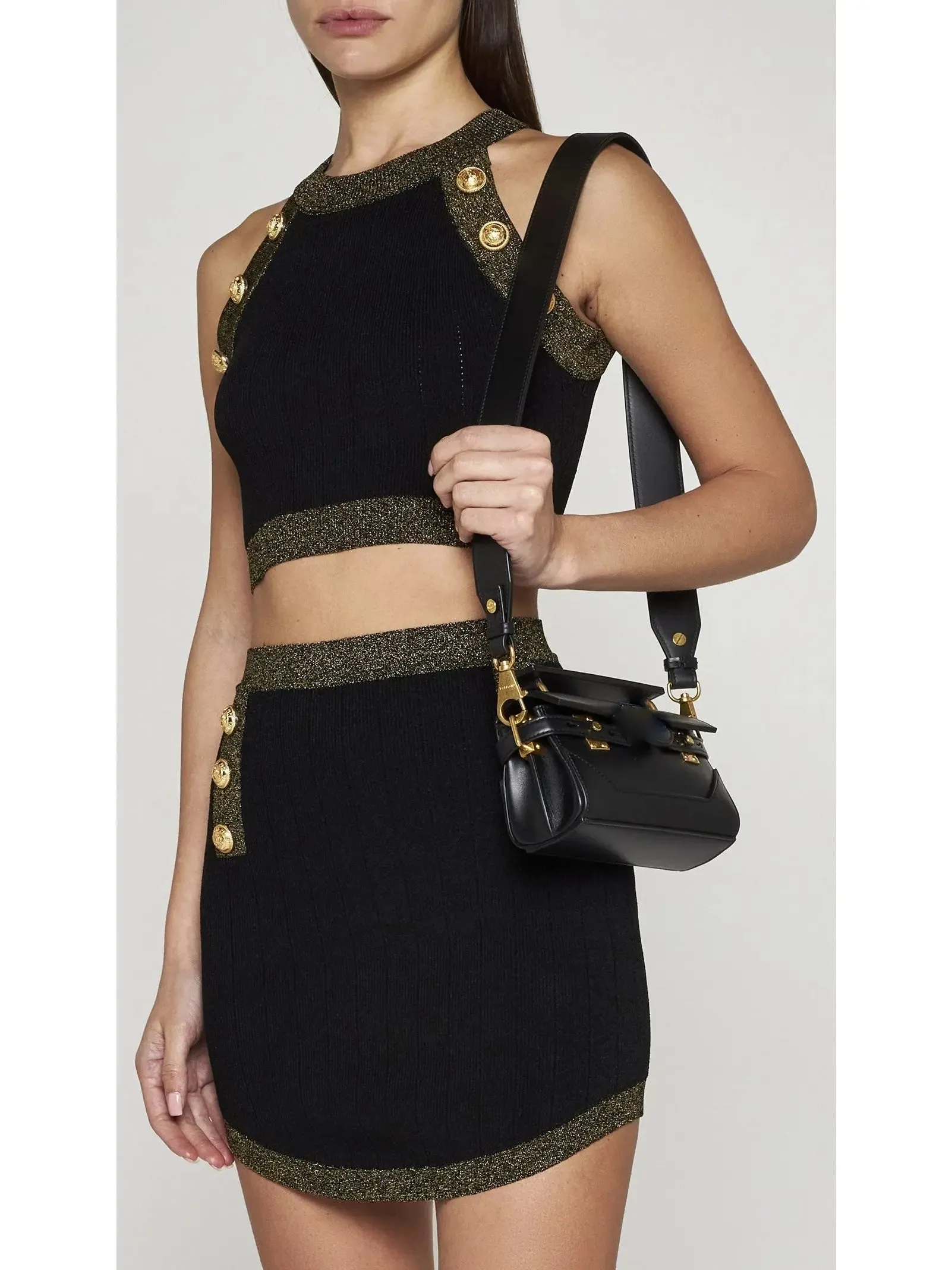 Women’s Buttoned Knit Mini Skirt