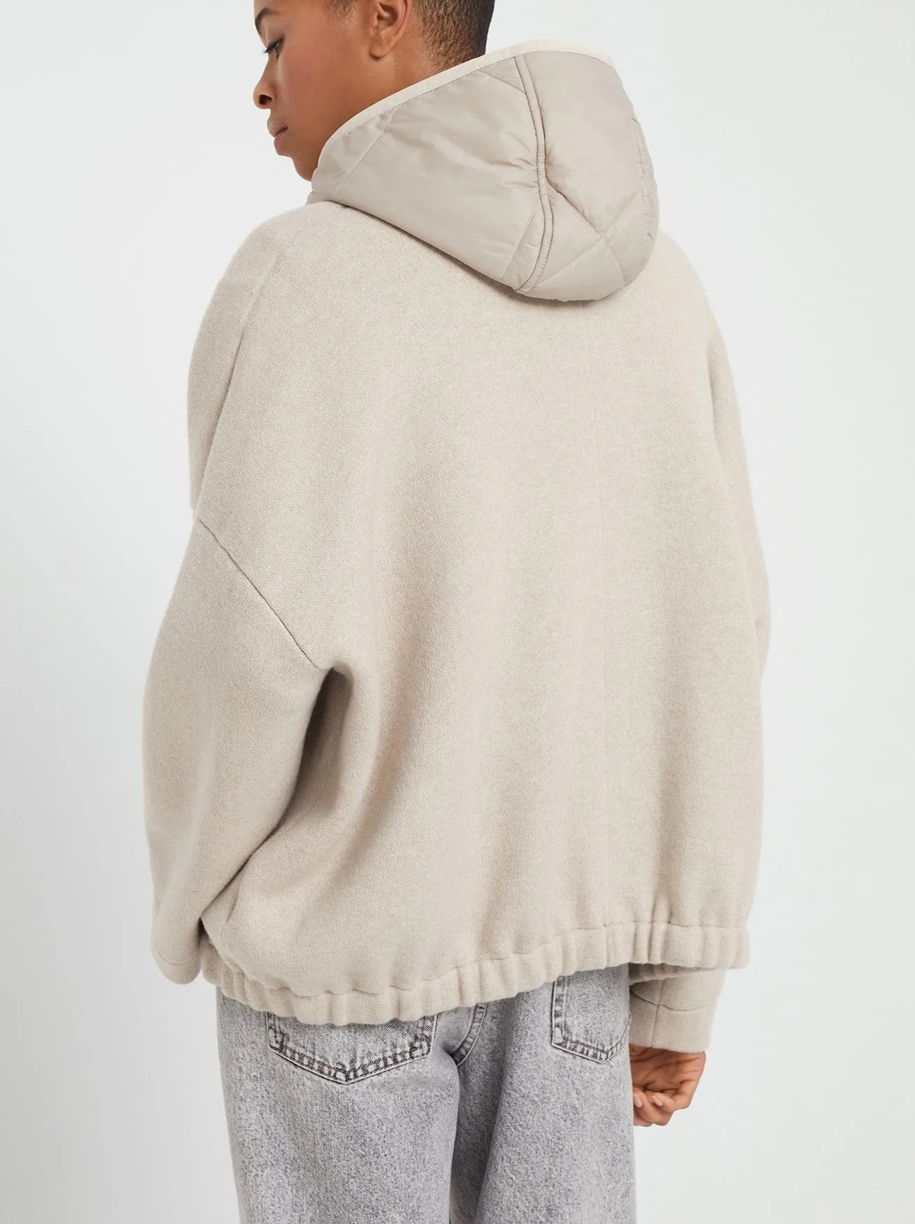Women’s Cashmere Double Knit Jacket and Detachable Padded Vest