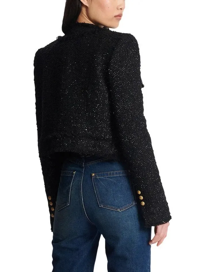 Women’s Cropped Lurex Tweed Jacket