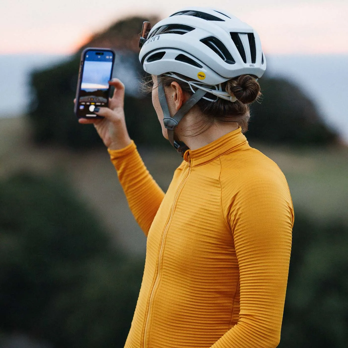 Women's Grid Thermal Jersey - Golden