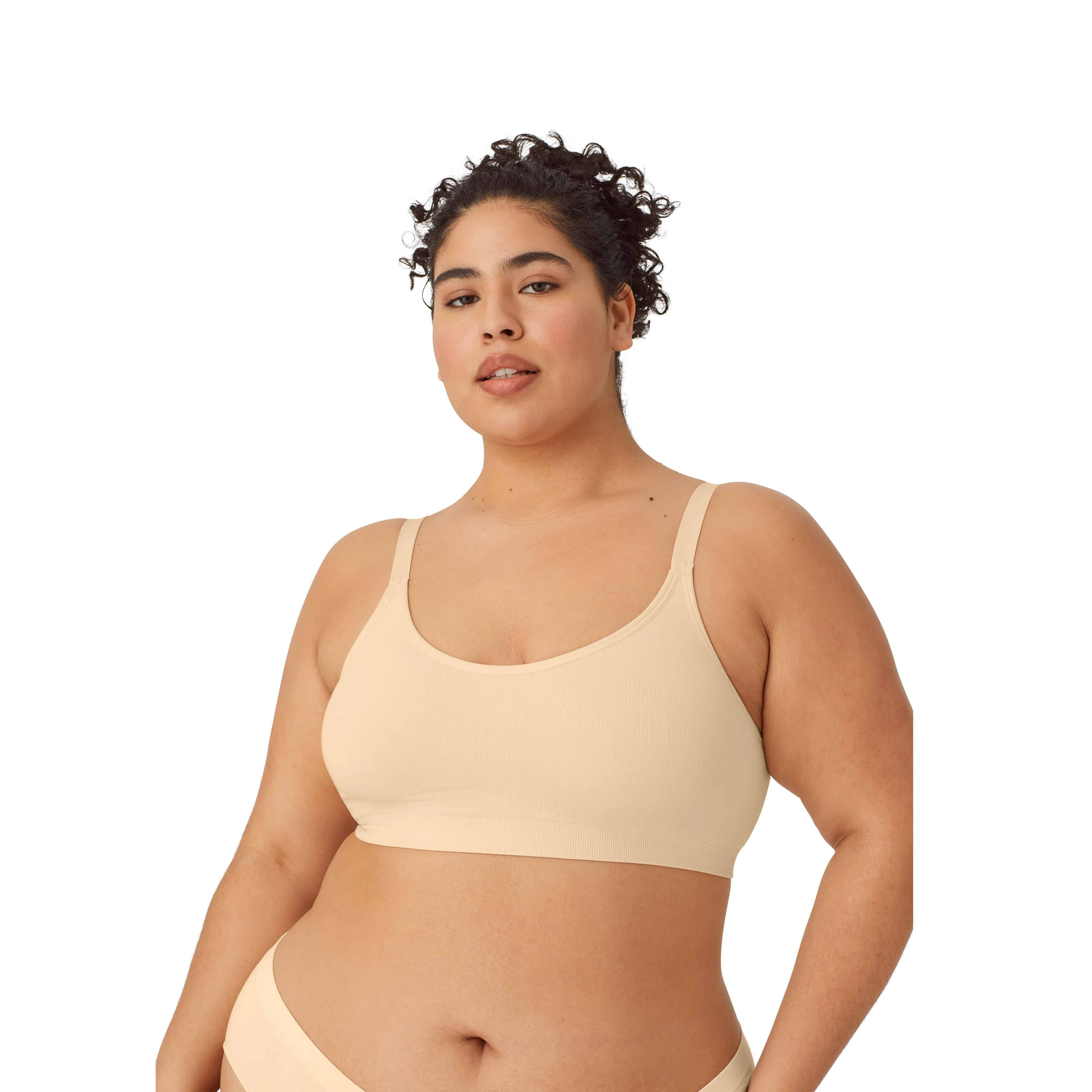 Women's Seamless Scoop Bralette   Full Brief
