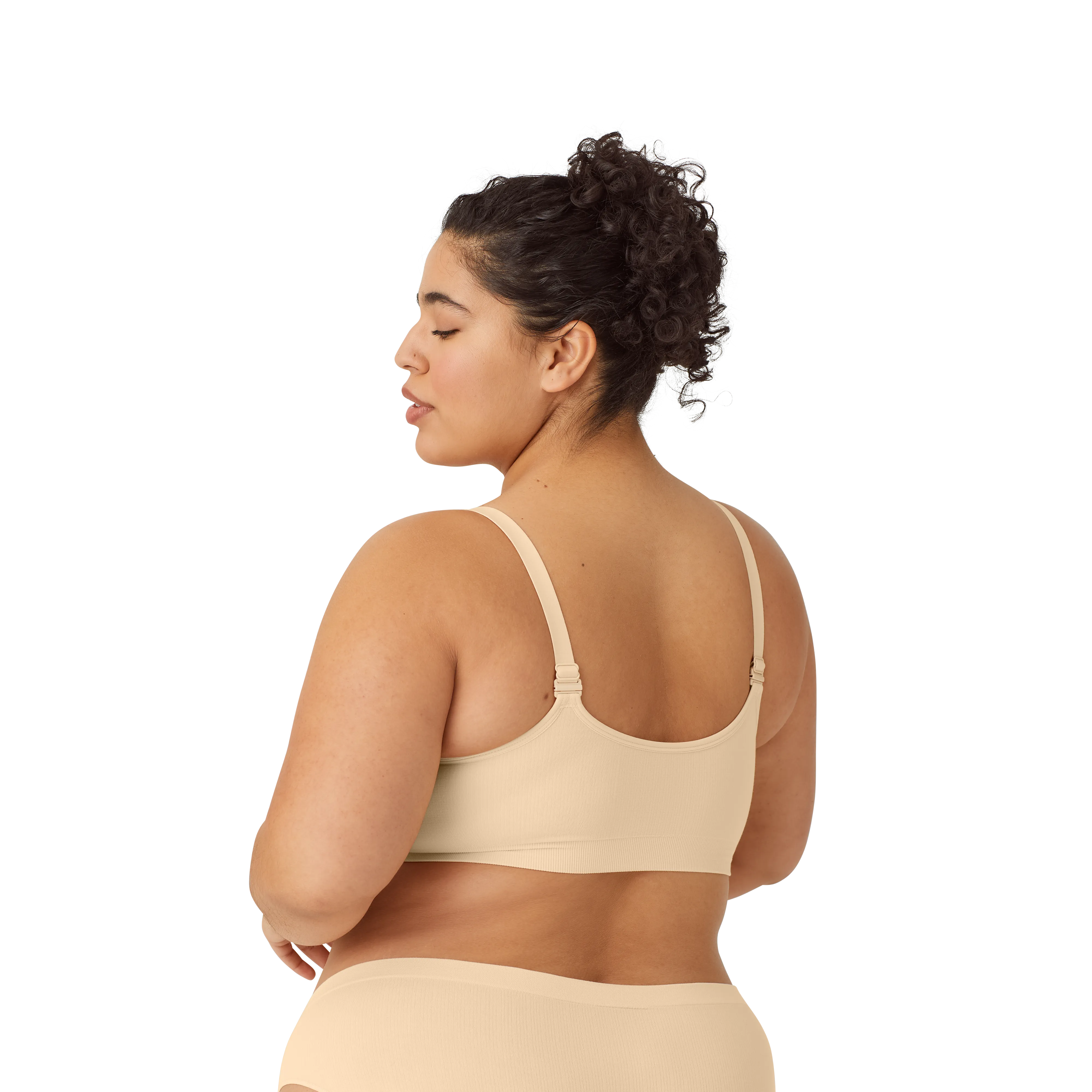 Women's Seamless Scoop Bralette   Full Brief
