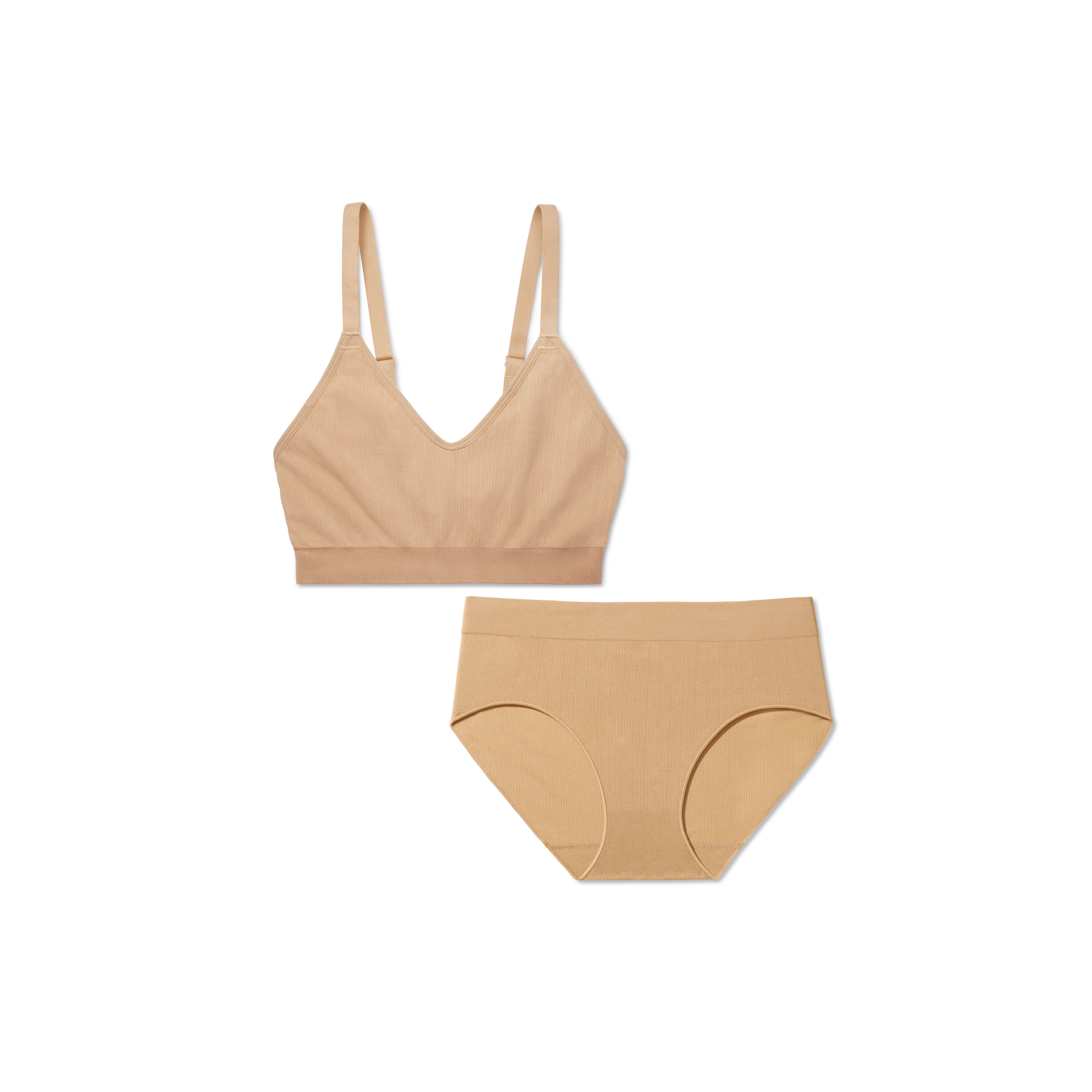 Women's Seamless Scoop Bralette   Full Brief
