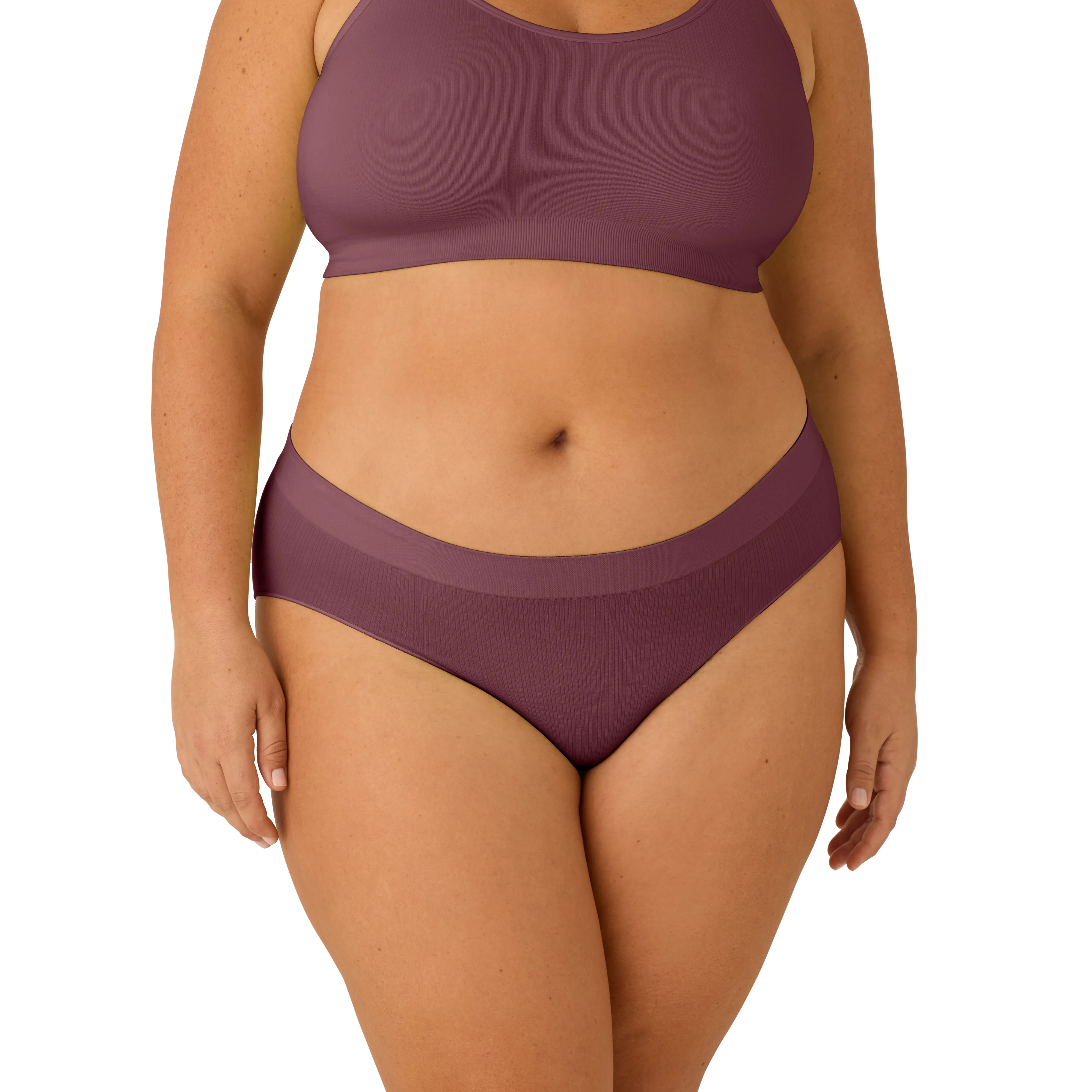 Women's Seamless Scoop Bralette   Full Brief