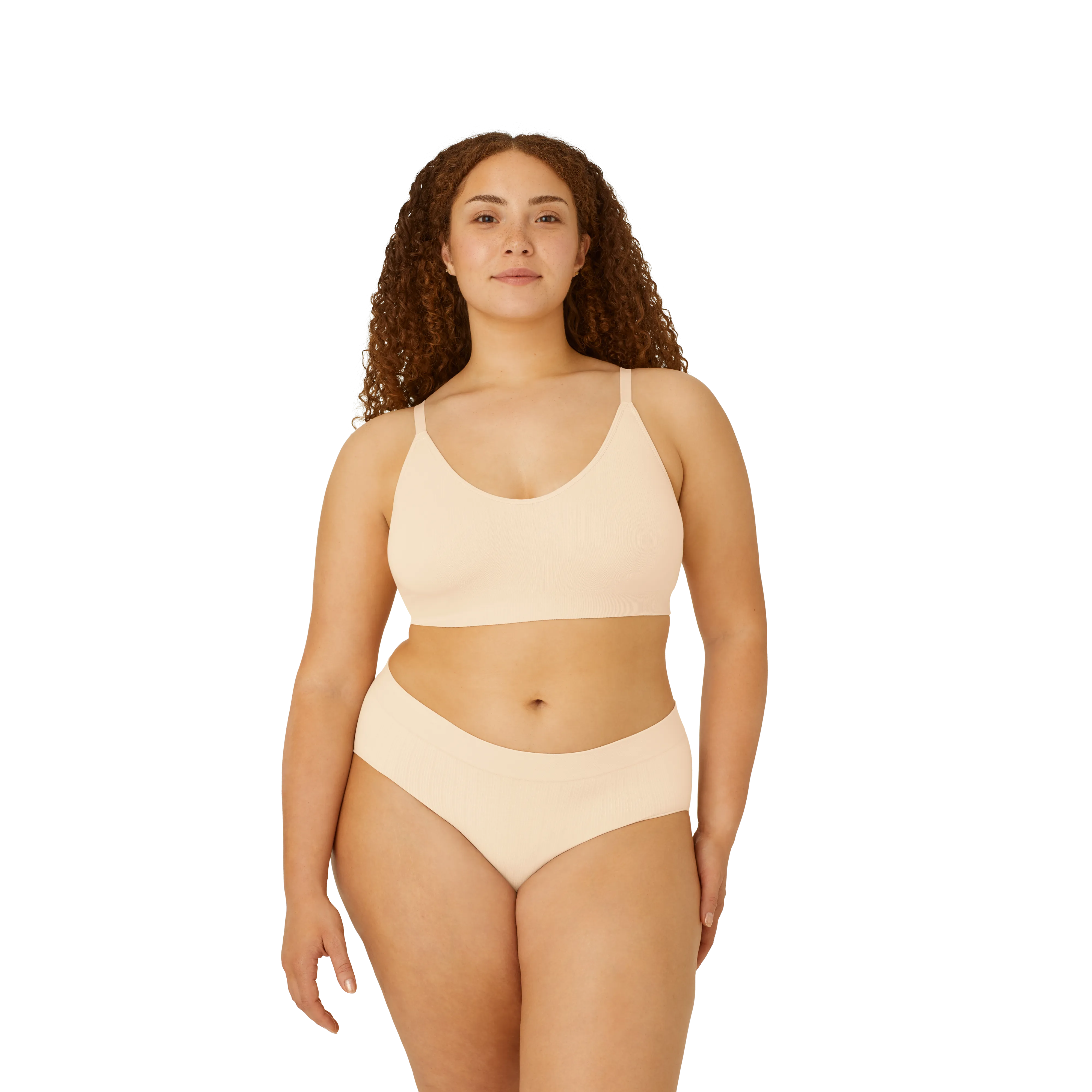 Women's Seamless Scoop Bralette   Full Brief