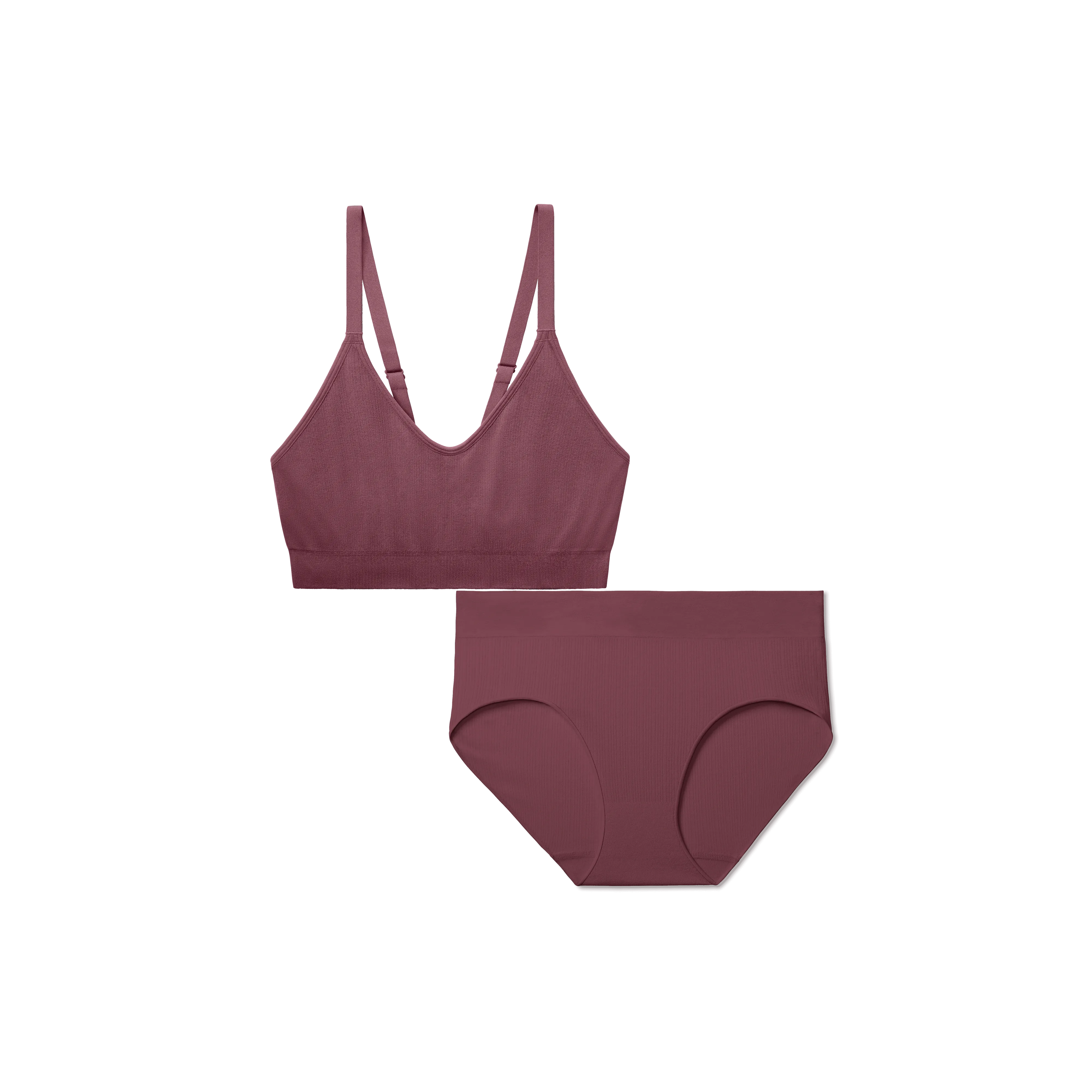 Women's Seamless Scoop Bralette   Full Brief
